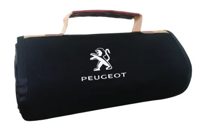 Плед для пикника Peugeot Travel Plaid, Black/Grey CITROEN/PEUGEOT FKWLT07P