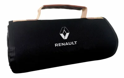 Плед для пикника Renault Travel Plaid, Black/Grey RENAULT FKWLTRN