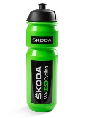Велосипедная бутылочка для воды Skoda Cycling Water Bottle, 0.75l, Green/Black VAG 000050309F