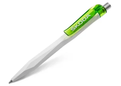 Шариковая ручка Skoda Ballpoint Pen, White/Green VAG 000087210AR