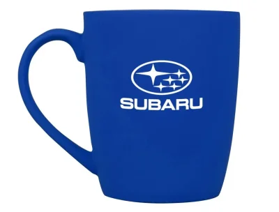 Фарфоровая кружка Subaru Logo Mug, Soft-touch, 360ml, Blue/White SUBARU 1SBA2568