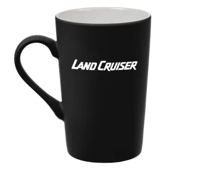 Фарфоровая кружка Toyota Land Cruiser Mug, Soft-touch, 400ml, Black/White TOYOTA TMLCA25118