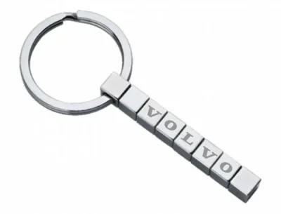 Брелок кубики Volvo Letter Logo Keychain, Metall, Silver VOLVO FK1614V
