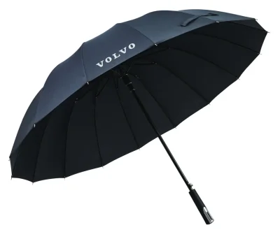 Большой зонт-трость Volvo Stick Umbrella, Black VOLVO FKHL180107V