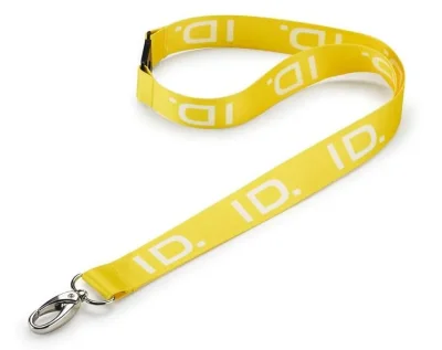 Лента с карабином для ключей или бейджа Volkswagen ID. Lanyard, Yellow VAG 10A087610