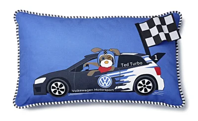 Детская подушка Volkswagen Kids Pillow Ted Turbo, Blue VAG 5DA084508