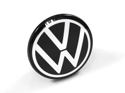 Крышка ступицы литого диска Volkswagen Original Hub Cap, Black / Chrome VAG 5H0601171FOD