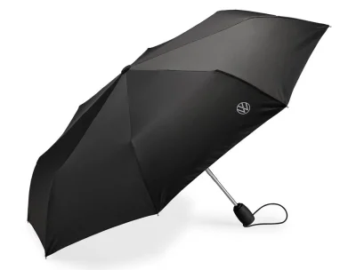 Складной зонт Volkswagen Logo Compact Umbrella, Black NM VAG 000087602P