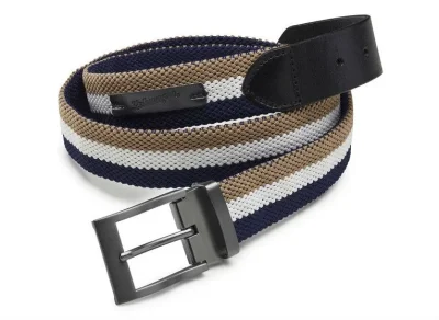 Текстильный ремень Volkswagen Classic Belt, Taupe/Blue/White/Black VAG 311087408