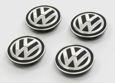 Динамические крышки ступиц колеса Volkswagen Classic Logo, набор из 4-х штук VAG 000071213C