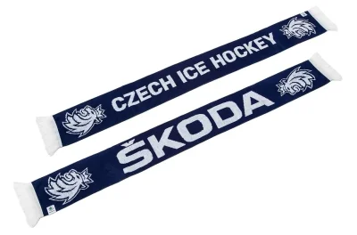 Хоккейный шарф Skoda Knit Scarf Hockey, Blue VAG 000084330N