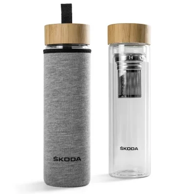 Бутылочка для воды Skoda Glass Bottle ECO, 0,5L VAG 000050309G