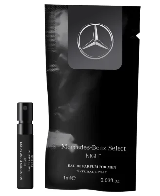Пробник, мужская туалетная вода Mercedes-Benz Select Night Perfume Men, Sample MERCEDES B66956579