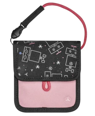 Детская сумка на шею Mercedes Girls' Neck Pouch, Black / Pink MERCEDES B66954039