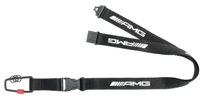 Лента с карабином для ключей Mercedes AMG Lanyard, black / white MERCEDES B66955311