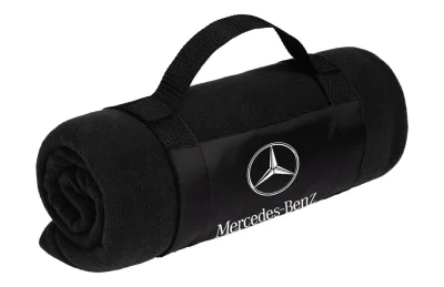 Флисовый плед Mercedes-Benz Star Logo Fleece Blanket, Black MERCEDES B660A2528
