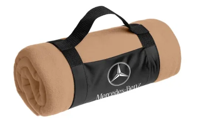 Флисовый плед Mercedes-Benz Star Logo Fleece Blanket, Beige MERCEDES B660A2527