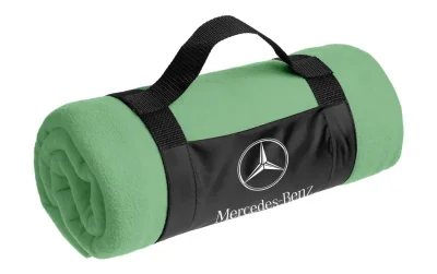 Флисовый плед Mercedes-Benz Star Logo Fleece Blanket, Light Green MERCEDES B660A2526