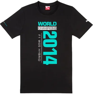 Футболка унисекс Mercedes T-Shirt Unisex F1 World Champions 2014 MERCEDES B67995192