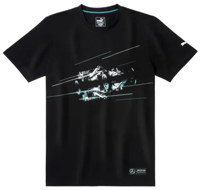 Мужская футболка Mercedes AMG Petronas Motorsport T-Shirt, Men's, Black MERCEDES B67995443