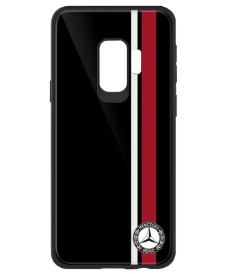 Чехол Mercedes Classic для Samsung Galaxy S9 , Black/Red/White MERCEDES B66042017
