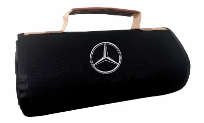 Плед для пикника Mercedes-Benz Travel Plaid, Black/Grey MERCEDES FKWLTMB