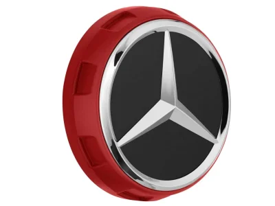 Колпачок ступицы колеса Mercedes Hub Caps, дизайн AMG, красный MERCEDES A00040009003594