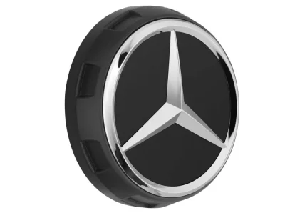 Колпачок ступицы колеса Mercedes Hub Caps, дизайн AMG, черный матовый MERCEDES A00040009009283