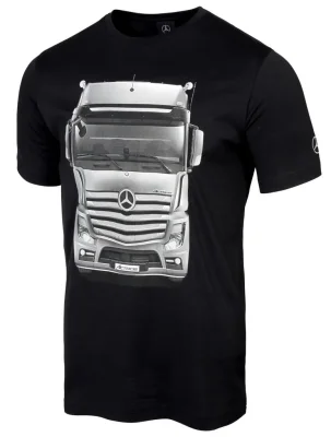 Мужская футболка Mercedes Men's T-Shirt, Trucker, black / silver-grey MERCEDES B67871251