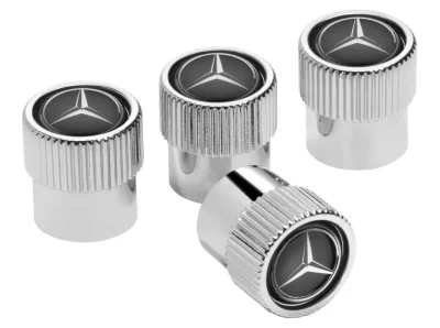 Колпачки для колесных вентилей Mercedes-Benz Dust Caps Black MERCEDES B66472002