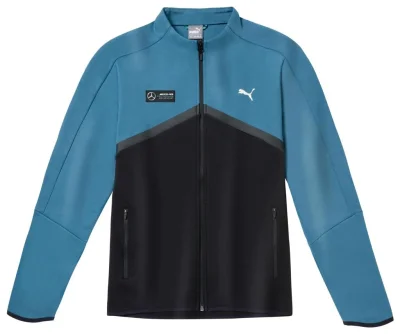 Мужская толстовка Mercedes AMG Petronas F1 Men's Sweat Jacket, Blue/Black MERCEDES B67995467