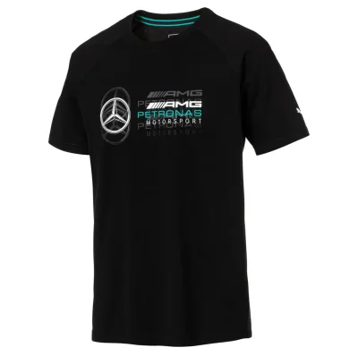 Мужская футболка Mercedes Men's T-shirt, AMG Petronas Motorsport Logo, Black Colour MERCEDES B67996225