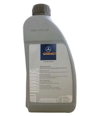 Масло для ГУР Mercedes MB 345.0, канистра 1 литр NM MERCEDES A001989240309