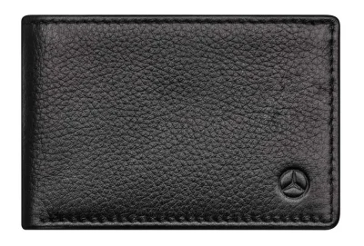 Кожаное портмоне Mercedes-Benz Mini Wallet, Cowhide, Black, RFID Protection MERCEDES B66953718