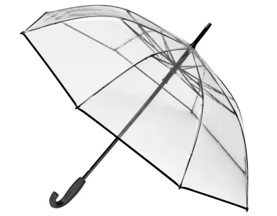 Прозрачный зонт-трость Mercedes-Benz Umbrella, Transparent/Black MERCEDES B66958959