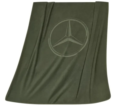 Двусторонний плед Mercedes Reversible Fleece Blanket, Khaki / Sand beige MERCEDES B66958972