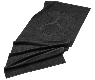 Большое пляжное полотенце Mercedes-Benz Classic Beach Towel, Black MERCEDES B66041695