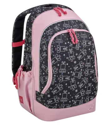 Большой детский рюкзак Mercedes Girls' Rucksack, Large, Black / Pink MERCEDES B66955768