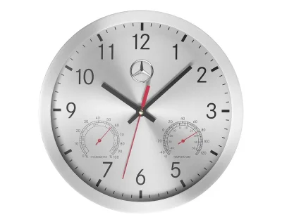 Настенные часы Mercedes Wall Clock Silver MERCEDES B67870476