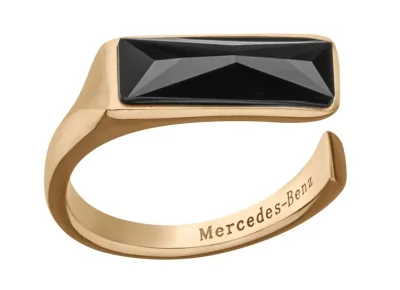 Женское кольцо Mercedes Ring, Crystal, Swarovski, pink gold colours / black MERCEDES B66953601