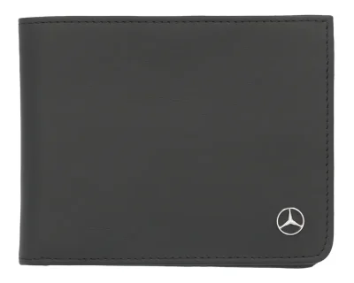 Кожаный кошелек Mercedes-Benz Leather Wallet, RFID protection, Black MERCEDES B66959384