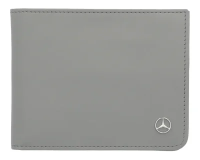 Кожаный кошелек Mercedes-Benz Leather Wallet, RFID protection, Light Grey MERCEDES B66959259