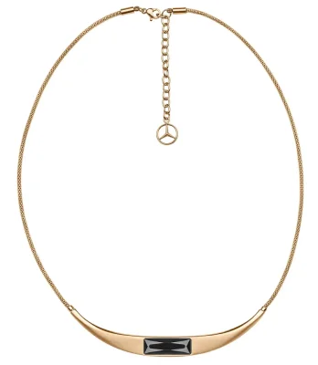 Женское колье Mercedes Necklace, Crystal, Swarovski, pink gold colours / black MERCEDES B66953578