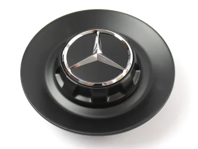 Набор из 4-х крышек ступицы колеса Mercedes Hub Caps Set, дизайн AMG, черный матовый MERCEDES A00040011009283