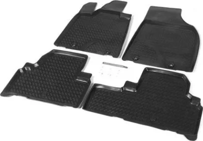 Комплект автомобильных ковриков Lexus RX 2012-2015 , полиуретан, низкий борт, 5 предметов, крепеж для передних ковров RIVAL 13201001