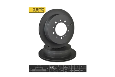 Z06262 Zentparts Тормозной диск