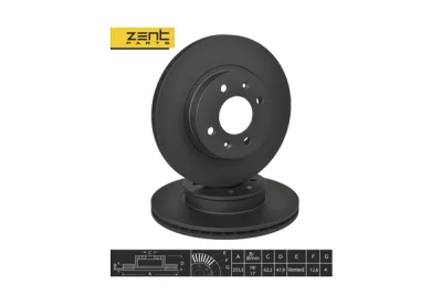 Z06283 Zentparts Тормозной диск