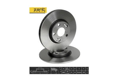 Тормозной диск Zentparts Z06195