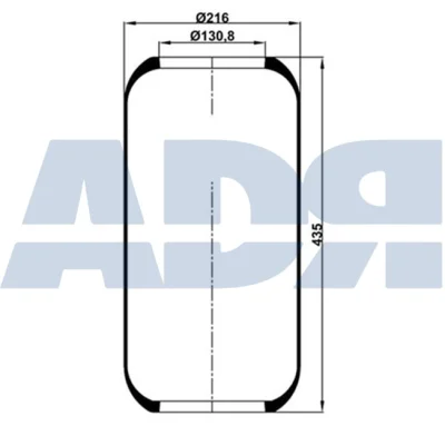 51834000 ADR Кожух пневматической рессоры
