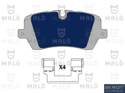 1051166 AKRON-MALÒ Комплект тормозных колодок, дисковый тормоз